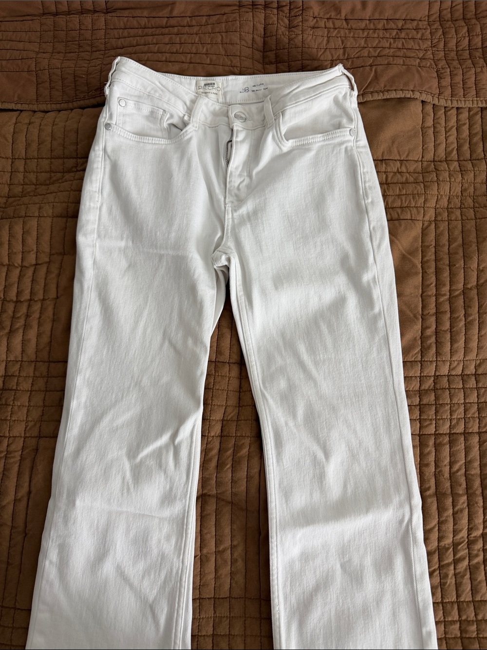 Pilcro White Women's Straight-Leg Ankle Jeans- Size 28